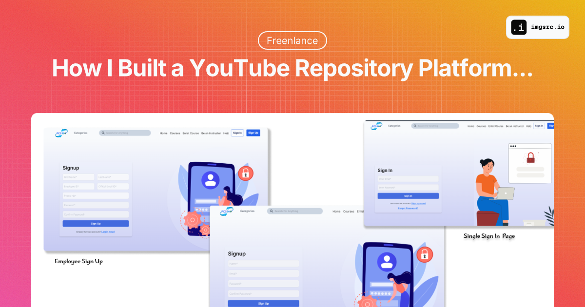How I Built a YouTube Repository Platform for PCS Global | Arnab Mondal ...